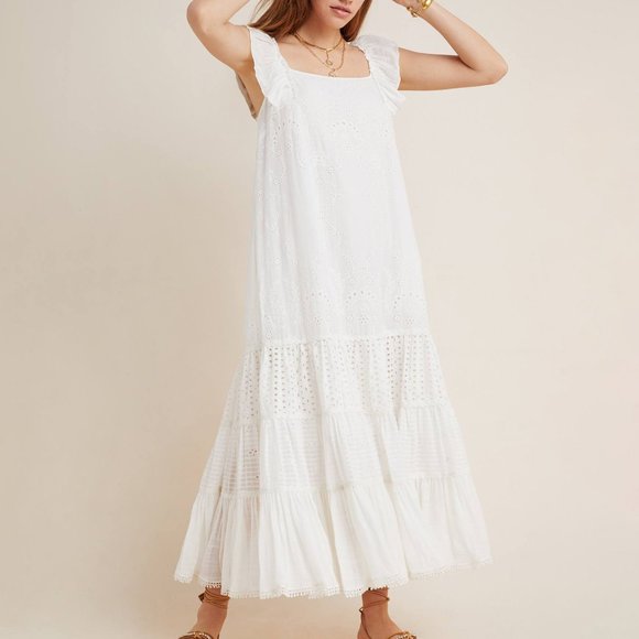 Anthropologie Dresses & Skirts - Anthropologie Fallon Eyelet Maxi Dress